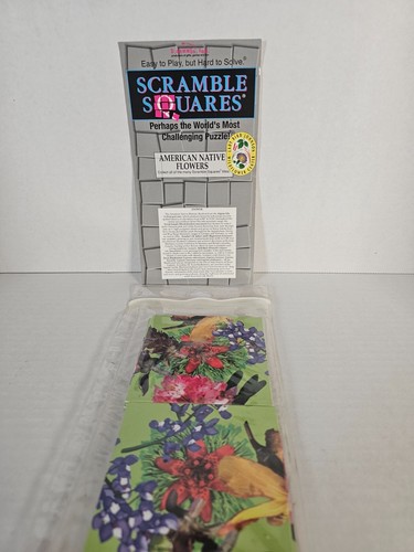 Scramblers Square American Native Flowers 9 Piece Puzzle B. Dazzle 2004 - Picture 1 of 3