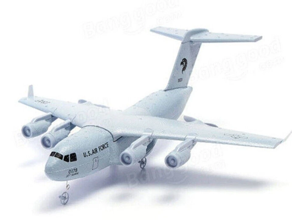 US Army C-17 Transport 14.6" Wingspan DIY RC Airplane 2.4G Gyro Aircraft Glider - Image 4 of 4