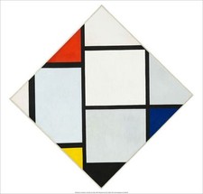 PIET MONDRIAN - Composition II in Red, Blue and Yellow ART PRINT 19.5x19.5
