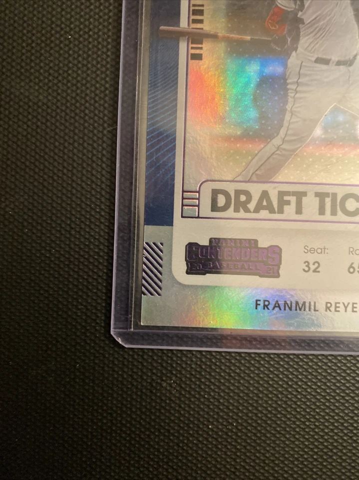 FRANMIL REYES SP 2021 PANINI CONTENDERS #82 Draft TICKET Purple PARALLEL /99 - Image 4 of 4