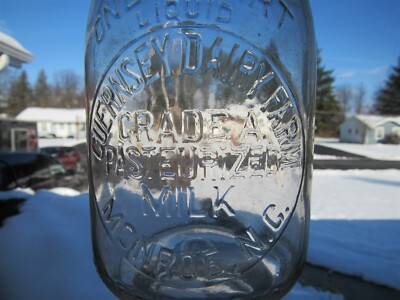 TREQ Milk Bottle Guernsey Dairy Farm Monroe NC UNION COUNTY Grade A Pasteurized