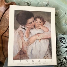 Mary Cassett, Mother Holding Baby Printed on white board 7 3/4x9 3/4”