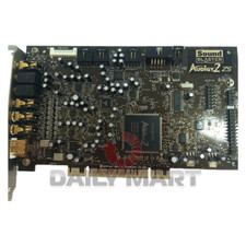 Used  Tested 2 ZS SB0350 Sound Card 7.1