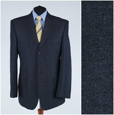 Mens Dark Grey Blazer 46L UK Size KAPPAHL Sport Coat Jacket