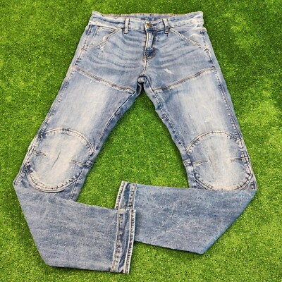 G-Star Jeans 5620 3D Skinny Damen 31x32 Zip Fly Blau Slim Denim Freizeit 5 Po...
