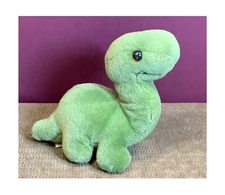 RARE HTF 1987 VINTAGE DAKIN'S GREEN LONG NECK DINOSAUR  PLUSH/STUFFED ANIMAL