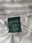 Lauren Ralph Lauren Gray Stripe QUEEN Flat Sheet — photo 3