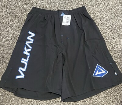NWT Vulkan MMA Shorts Men's  Spellout Fighting Training Shorts Black Medium