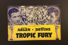 TROPIC FURY 1939 Vintage Pressbook COMPLETE Universal Movie Drama Arlen Devine