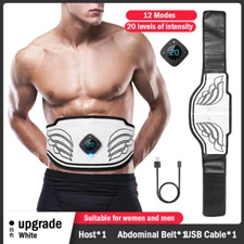 EMS Abdominal ABS Fit Muscle Stimulater Toner Training Gear Fitness Workout Belt