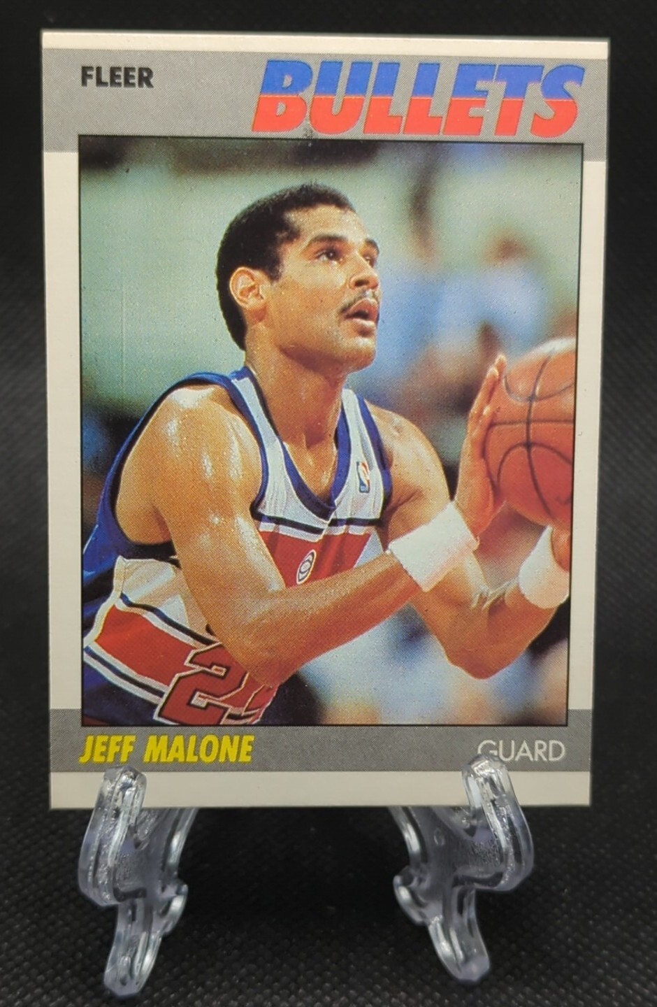 1987-88 FLEER NBA Basketball #67 Jeff Malone Washington Bullets