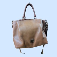DOONEY BOURKE Purse City Barlow Large Brown Pebbled Leather Tote w/flaws