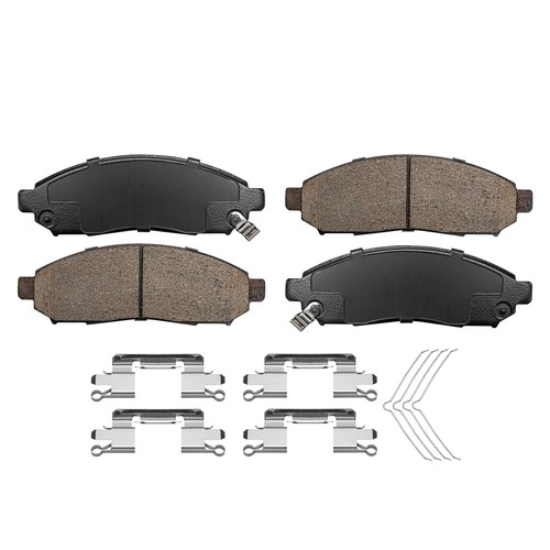 Front Rear Ceramic Brake Pads w/ Hardware Kit fits for 2005 - 2012 Pathfinder - Picture 6 of 7