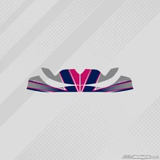 KOSMIC 2015 STYLE M8 NOSE CONE STICKER KIT - KARTING -  JakeDesigns