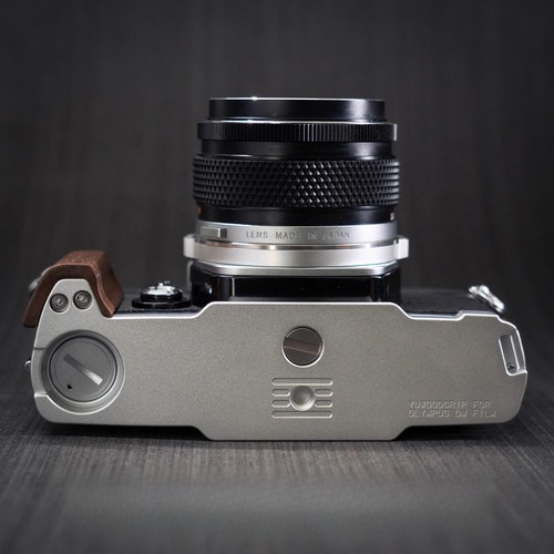 Wooden Handle Grip L Plate Alloy Baseplate fr Olympus OM2 OM1 OM-1 Camera Holder - Picture 40 of 45