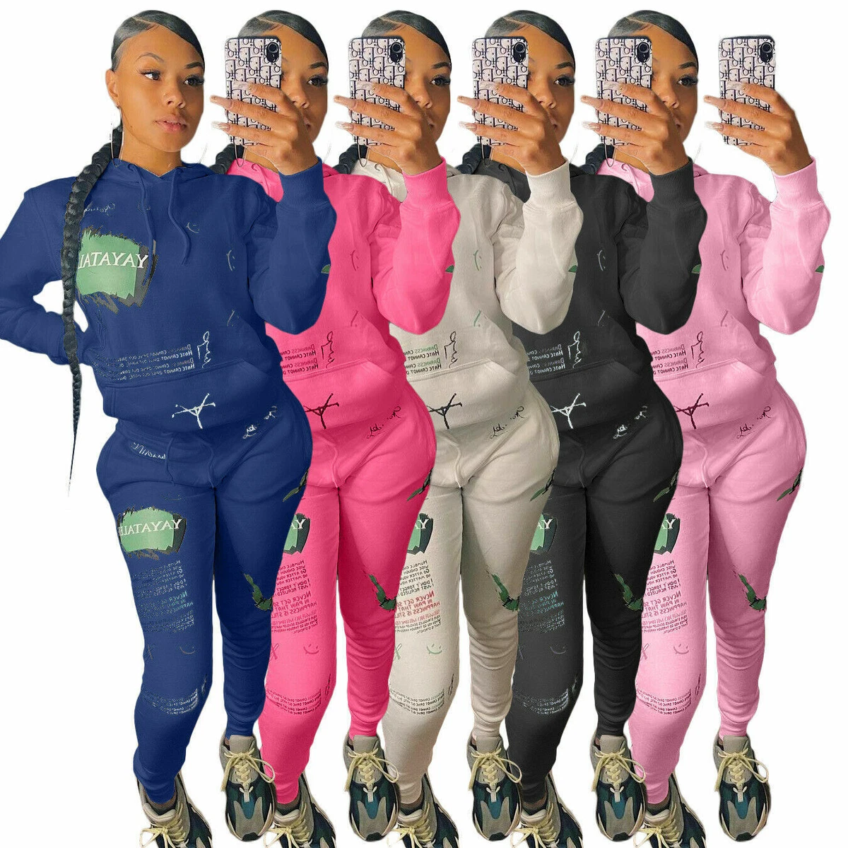 Fashion Clubwear Cute Print Hoodie Long Sleeves Casual Fall Sport