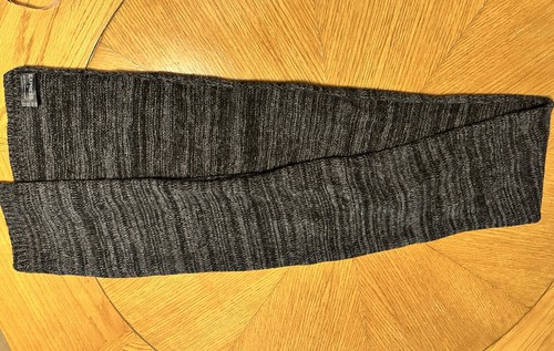 Express grau & schwarz Wolle und Nylon Mischung Schal 9x67" - Bild 6 von 7