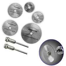 7pcs/set HSS Stainless Steel Circular Saw Blades Disc For Cutting Wood PVC Pipe