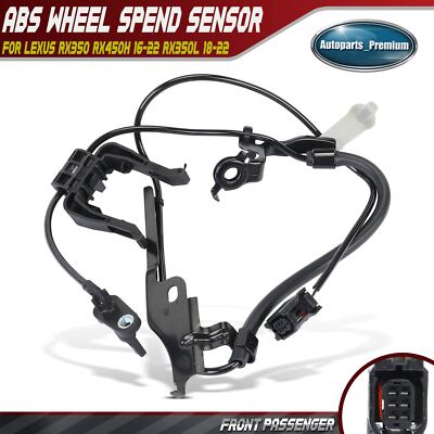 Front Right RH Side ABS Wheel Speed Sensor for Lexus RX350 RX350L