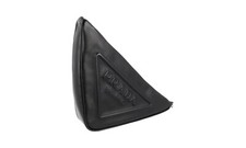 PRADA Leather Triangle Clutch Wrist Bag Neccessaire 1NE039 Black NEW