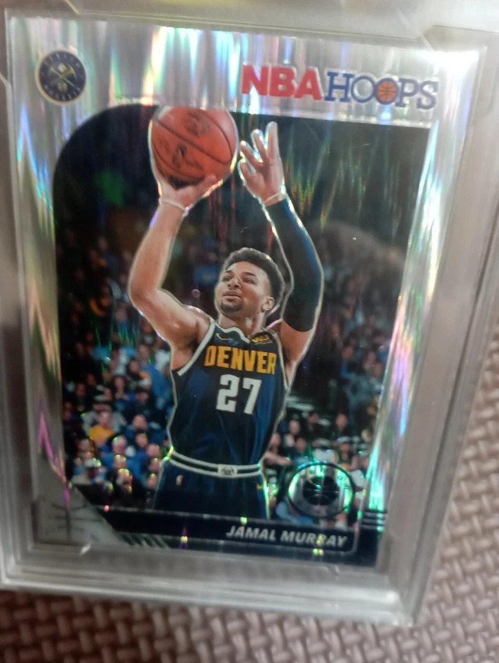 Jamal Murray 2019 Panini Hoops Premium Stock Base Flash Prizm NBA card (BYCC-10) - Image 2 of 4
