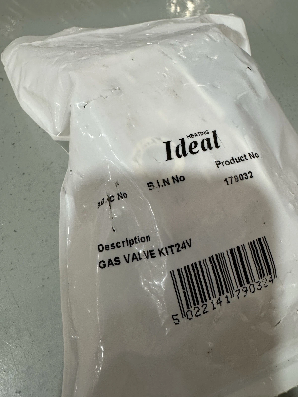 Ideal Gas Valve Kit 24V 179032 Brand New Sealed In Bag 2