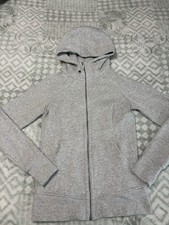 Lululemon Scuba Full Zip Hooded Fleece Hoodie Solid Gray Women s Size 6