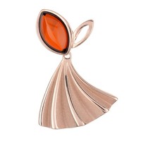 Cavill Bernstein AnhäNger 1,85Ct Silber 925 RoséVergoldet Elegant
