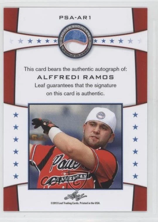 2013 Leaf Power Showcase Auto /50 Alffredi Ramos #PSA-AR1 Auto - Image 2 of 2