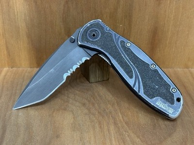 KERSHAW BLUR Black 1670TBLKST Tanto Speedsafe Combo Blade USA GREAT!