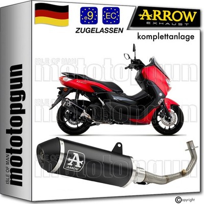 ARROW KOMPLETTANLAGE OP URBAN SCHWARZ YAMAHA NMAX N-MAX 125 2021 21 2022 22