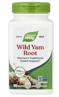 Natures Way, WILD YAM Root - 180 Kapseln - WILDHOCKE - WILDHOCKE
