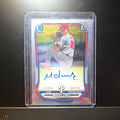 2026 Topps 1stBowman Chrome Prospect Autographs Moises Chace CPA-MCH 1st Auto RC
