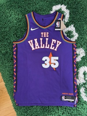 Nike NBA Phoenix Suns Kevin Durant #35 The Valley City Edition Jersey L Neu