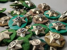 Large Lot Of Vintage Boy Scouts Service Star Badges & Extra Felt Backings