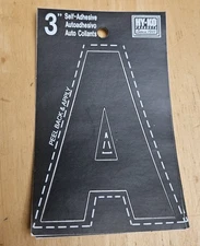 HY-KO 3” Self-Adhesive Black Vinyl Letters & Numbers Weather-Resistant