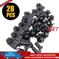 56pcs/Set Car Engine Splash Shield Body Bolts Screw Nut Fender Bumper Clip Rive