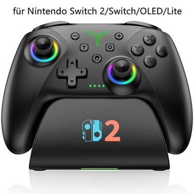 Wireless Switch Pro Controller für Nintendo Switch 2/Lite/ OLED,PC/Android/iOS