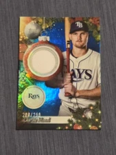 Curtis Mead 2025 Topps Holiday Relic Player Worn Blue Metallic PR-CME /299