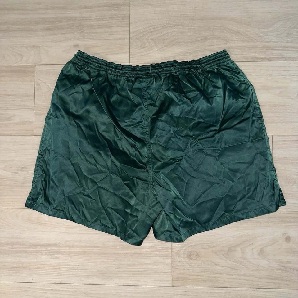 Pantalones Cortos de Fútbol Adidas De Colección Verde Talla Grande Brillante Deslumbrante Retro Gimnasio Rayas Foto 2 de 4