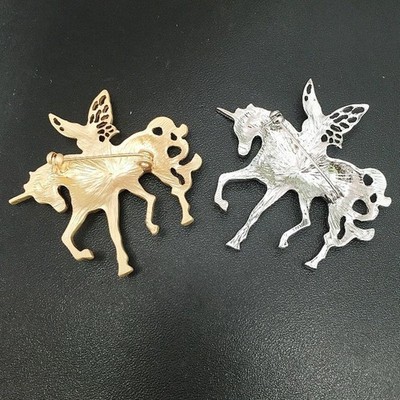 Barocke Engel Pferd Pony Brosche Pin Damen Kleidung Anzug Corsage Abzeichen