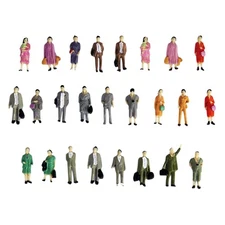 25x HO Scale 1:87 Figures Miniature Scenes Different Poses Ornament Supplies