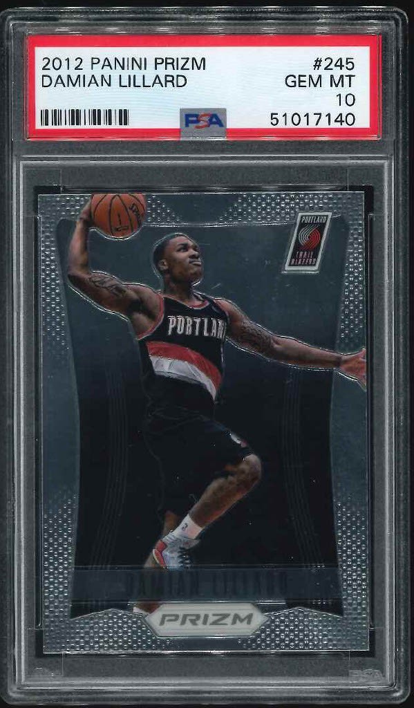 2012 Panini Prizm Damian Lillard PSA 10 #245
