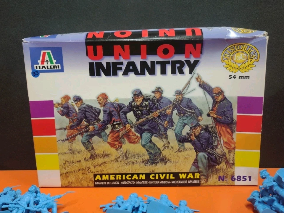 Italeri Union Infantry American Civil War 3 Full Sets 1/32 Scale 48 Figures - Image 2 of 4