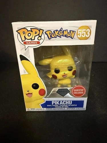 FUNKO POP ! PIKACHU 553 DIAMOIND COLLECTION GAMESTOP EXCLUSIVE POKEMON U01