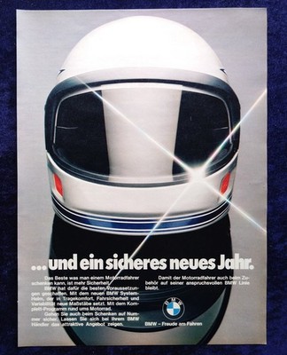 BMW System Helmet, Original Advertising from 1980