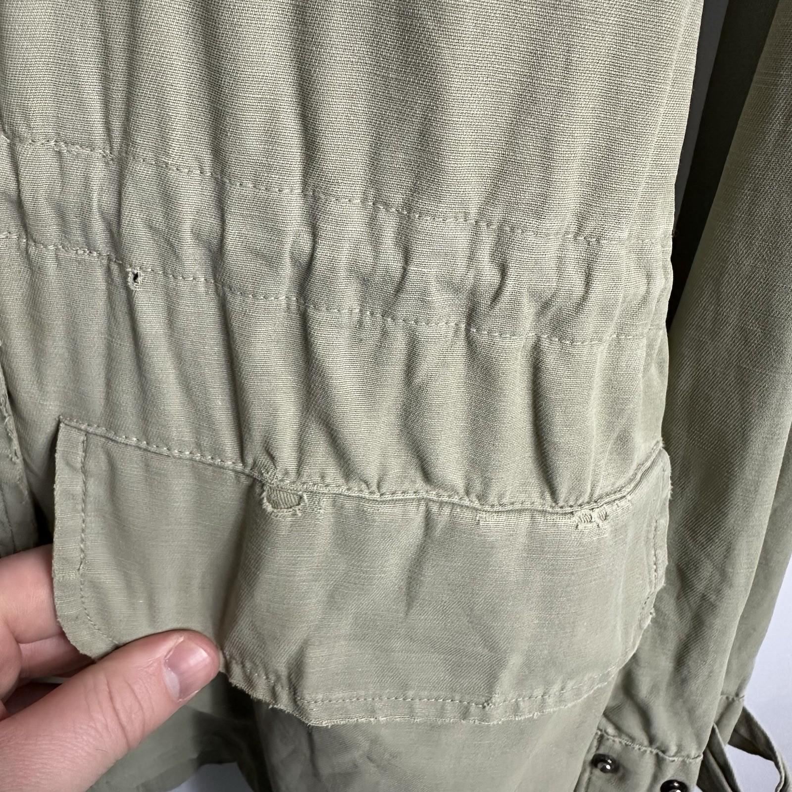 Polo Ralph Lauren Parka Coat Jacket, Lo Life Vintage, Khaki Green, Mens Medium thumbnail 11