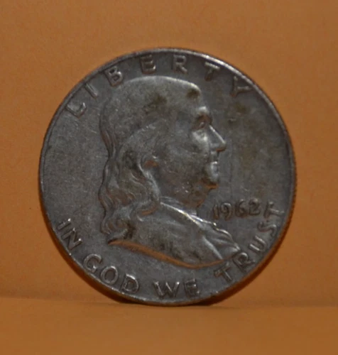 1962 US Franklin D half dollar