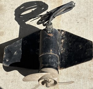 1960’s Aerojet Outboard Engine Mounted 12V Trolling Motor Made By Aqua Bugg