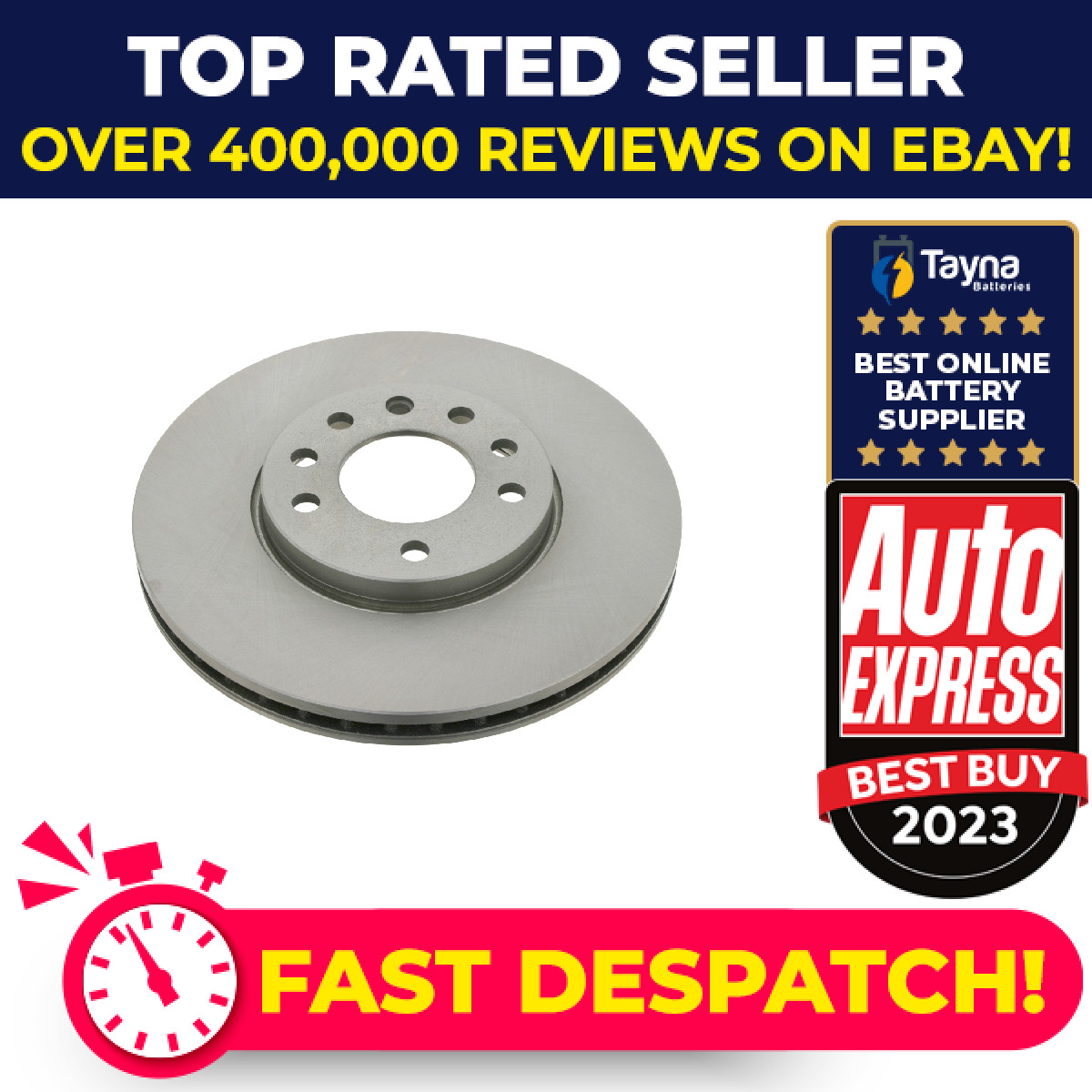 2x Brake Discs Pair Vented fits FIAT CROMA 194 Front 1.8 2.2 1.9D 05 to 11 285mm